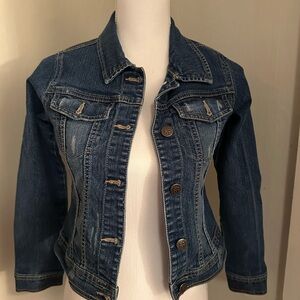 Established 1989 Place Girls Classic Indigo Jean Jacket Size 10/12